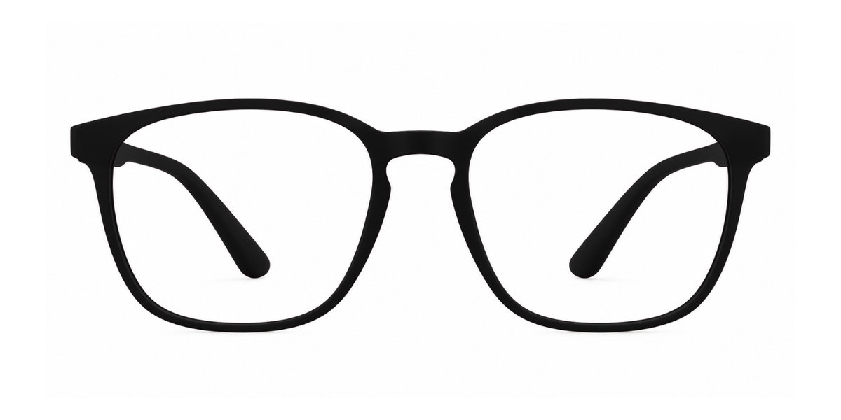 Black Full Rim Round Magneto Eyeglasses