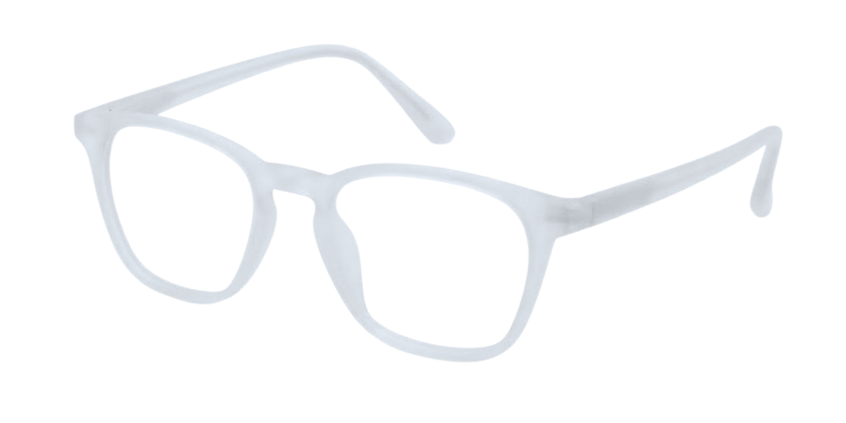 Light Blue Full Rim Round Magneto Eyeglasses