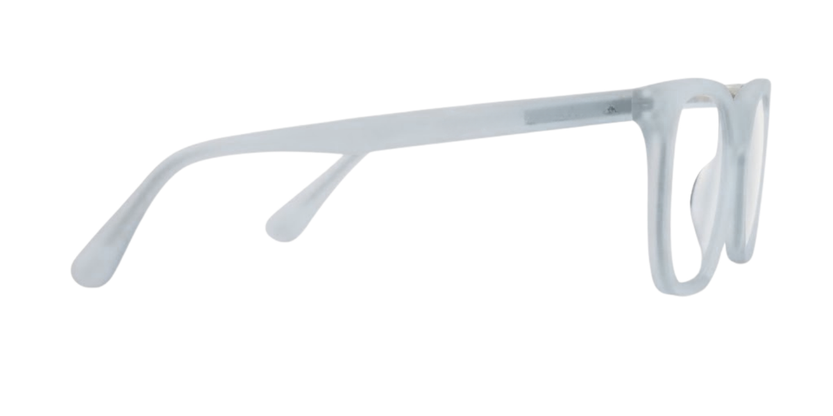 Light Blue Full Rim Round Magneto Eyeglasses