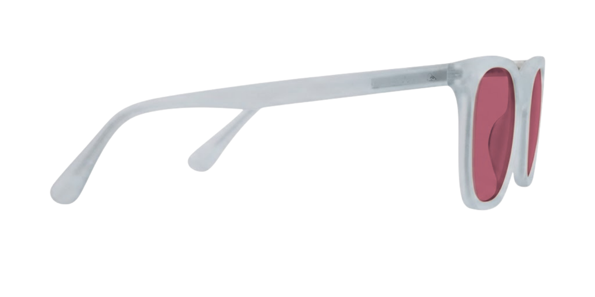 Light Blue Full Rim Round Magneto Eyeglasses