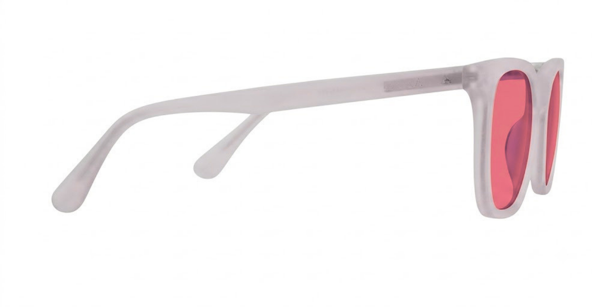 Light Grey Full Rim Round Magneto Eyeglasses