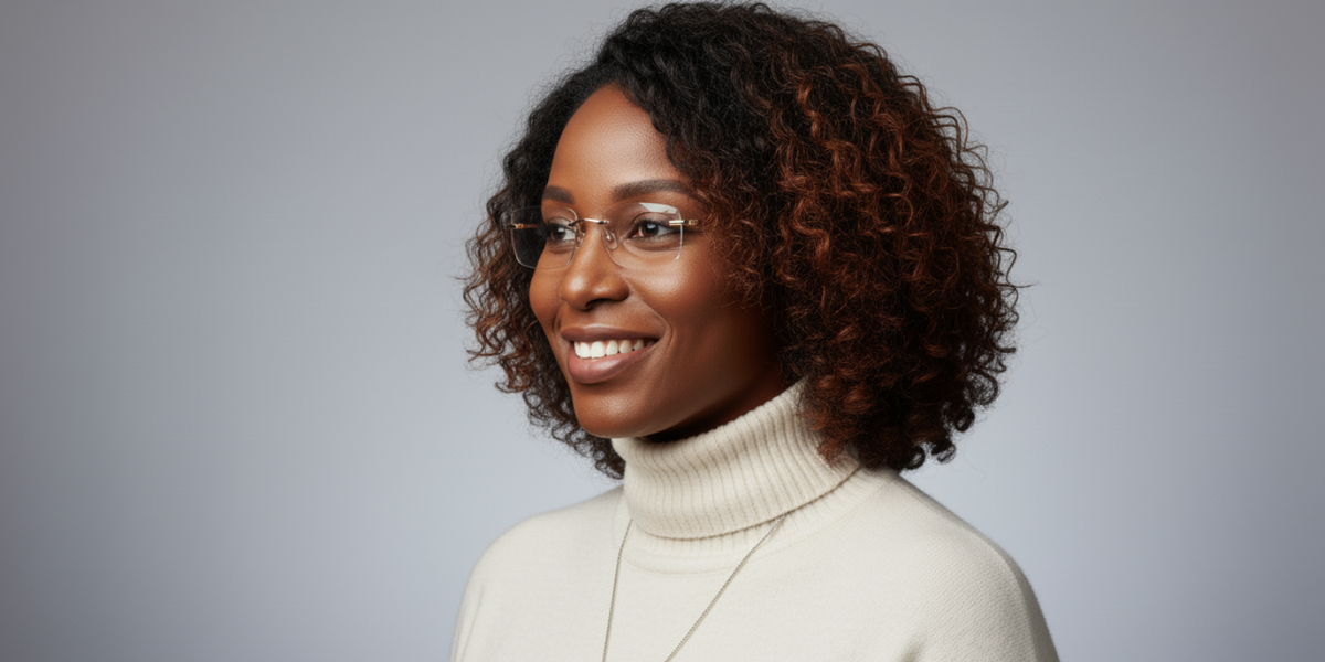 Rimless Rectangle Premium Eyeglasses
