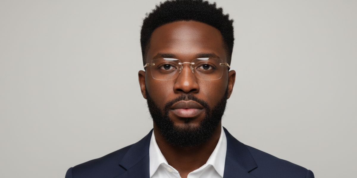 Rimless Rectangle Premium Eyeglasses