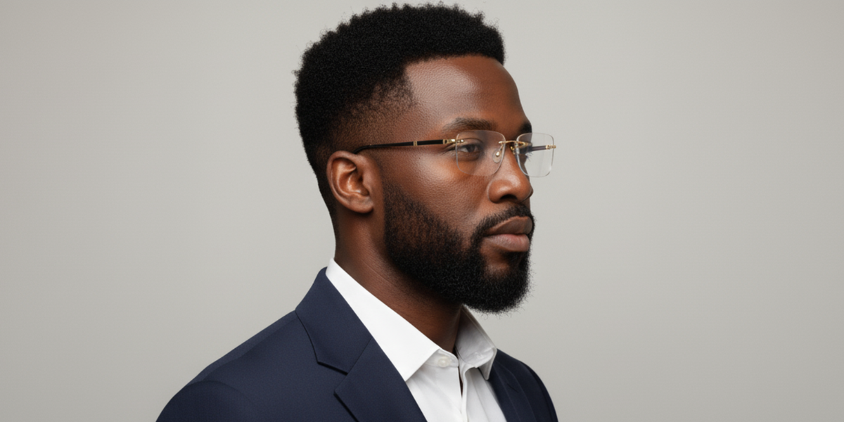 Rimless Rectangle Premium Eyeglasses