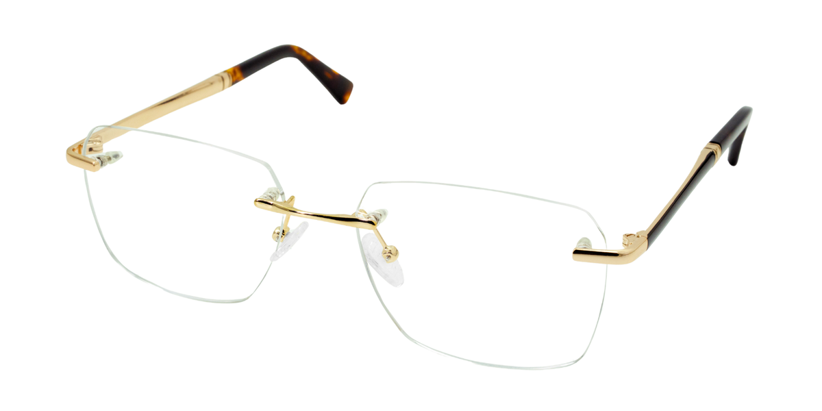 Rimless Rectangle Premium Eyeglasses