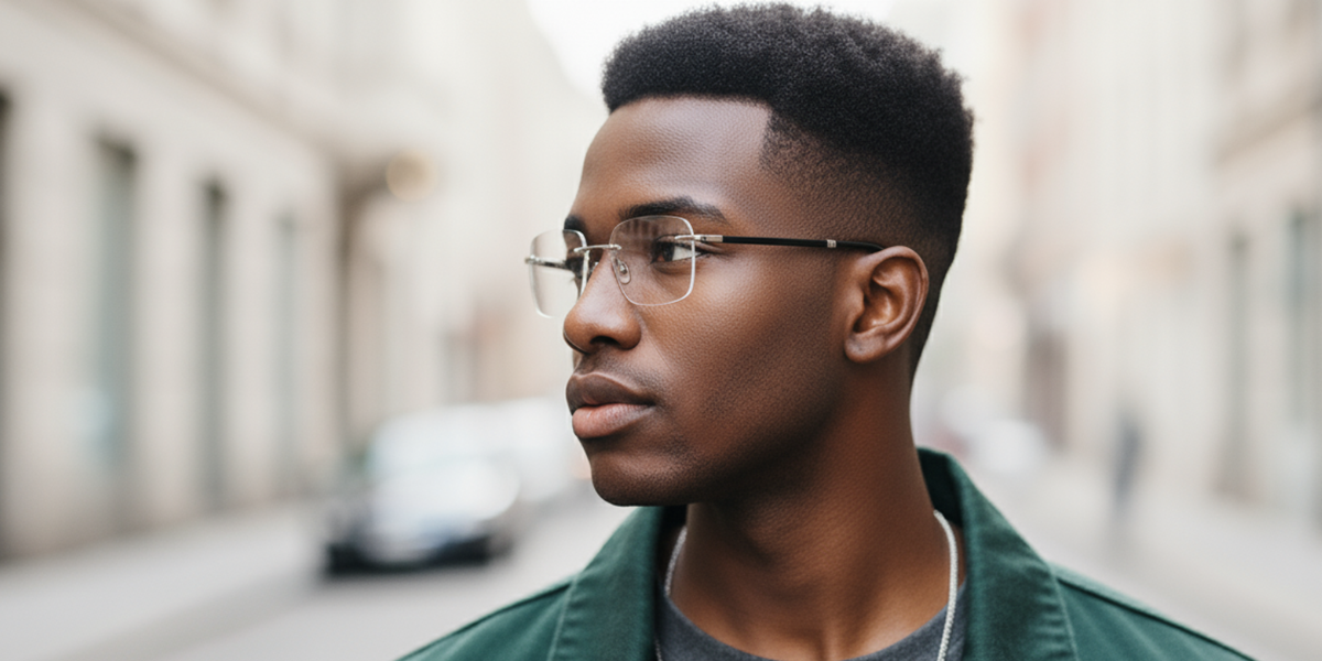 Rimless Rectangle Premium Eyeglasses