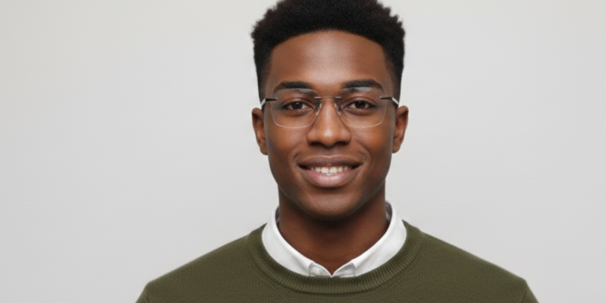 Rimless Rectangle Premium Eyeglasses