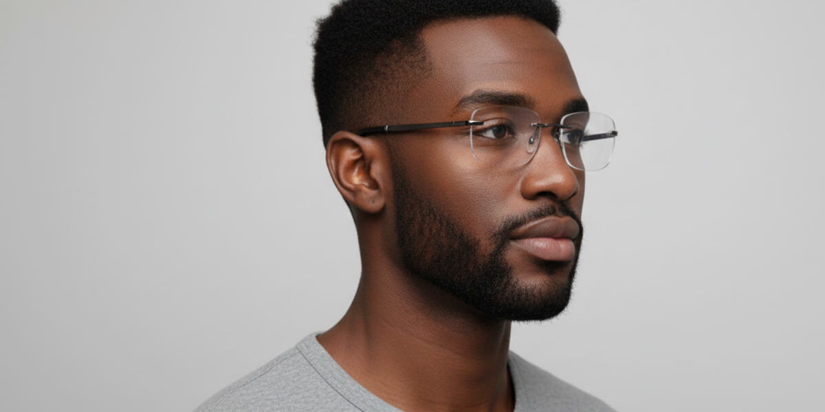 Rimless Rectangle Premium Eyeglasses
