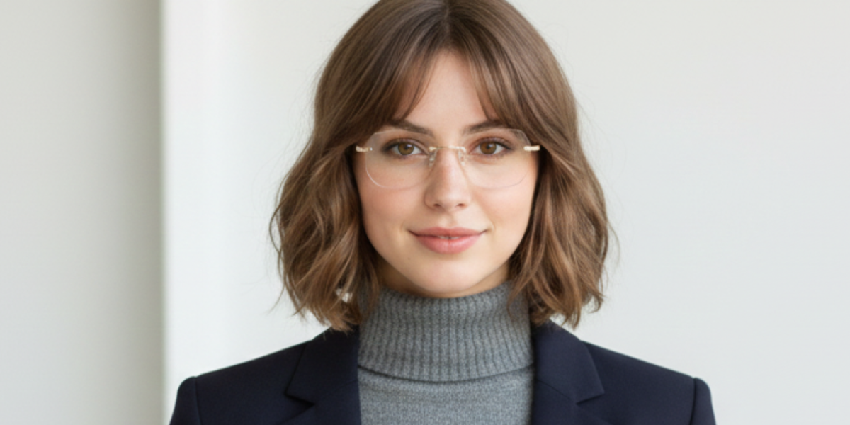 Rimless Cat Eye Premium Eyeglasses