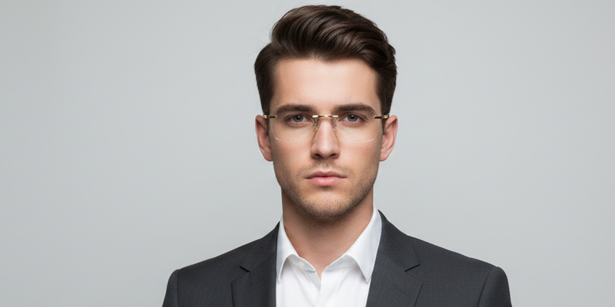 Rimless Cat Eye Premium Eyeglasses