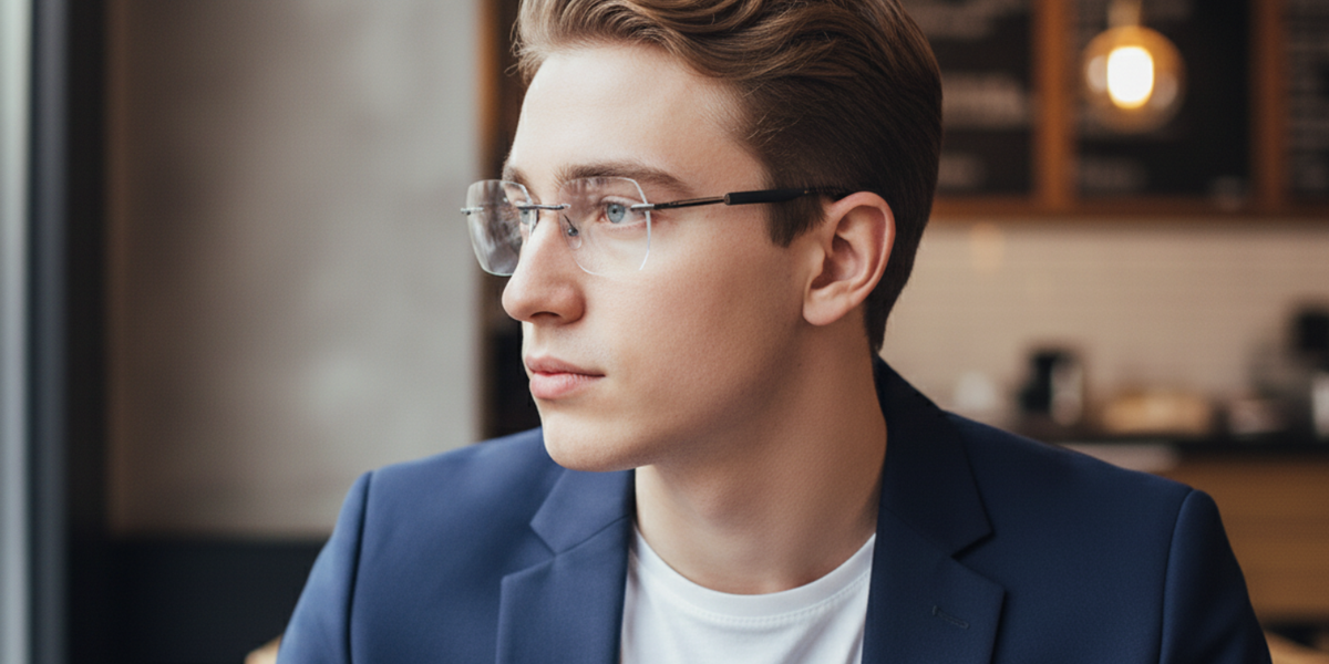 Rimless Cat Eye Premium Eyeglasses