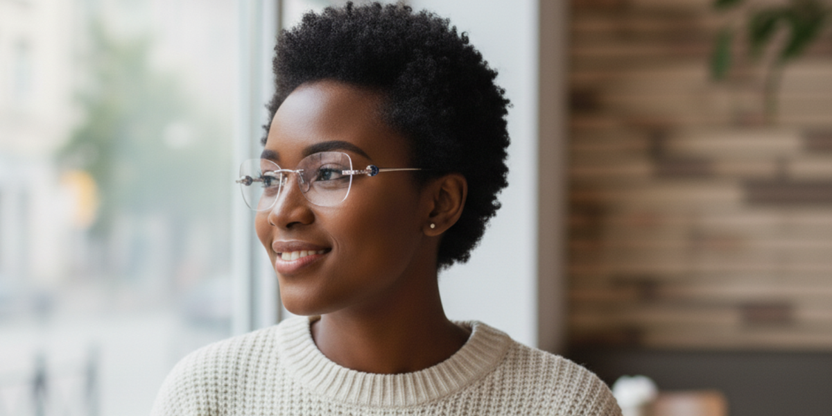 Rimless Cat Eye Premium Eyeglasses
