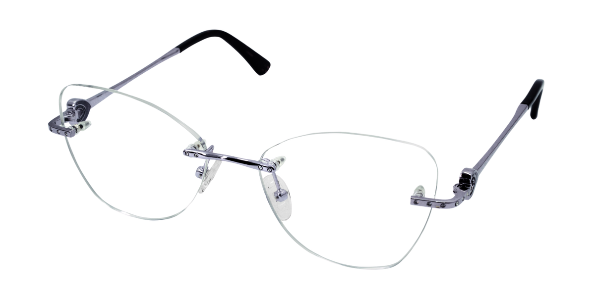 Rimless Cat Eye Premium Eyeglasses