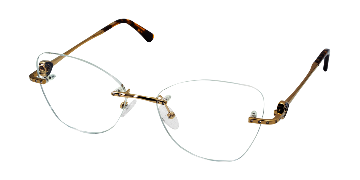 Rimless Cat Eye Premium Eyeglasses