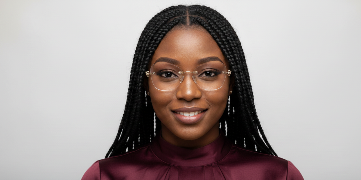 Rimless Cat Eye Premium Eyeglasses