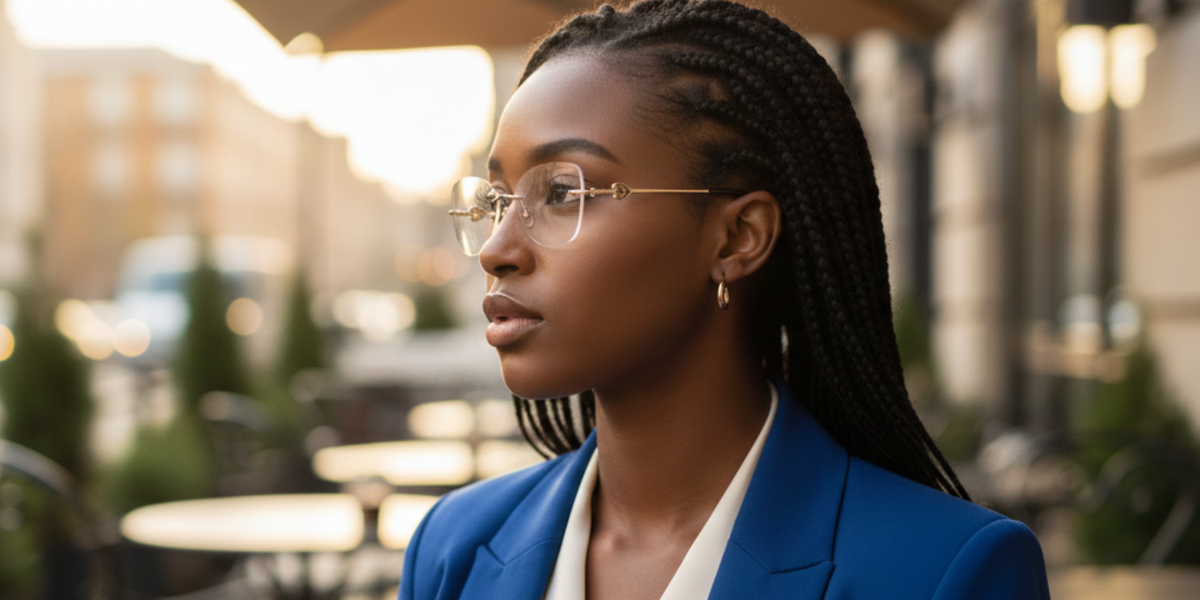 Rimless Cat Eye Premium Eyeglasses