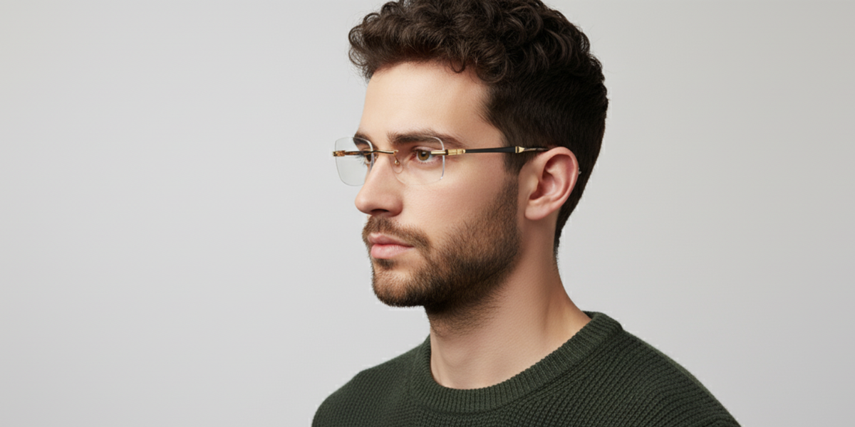 Rimless Cat Eye Premium Eyeglasses