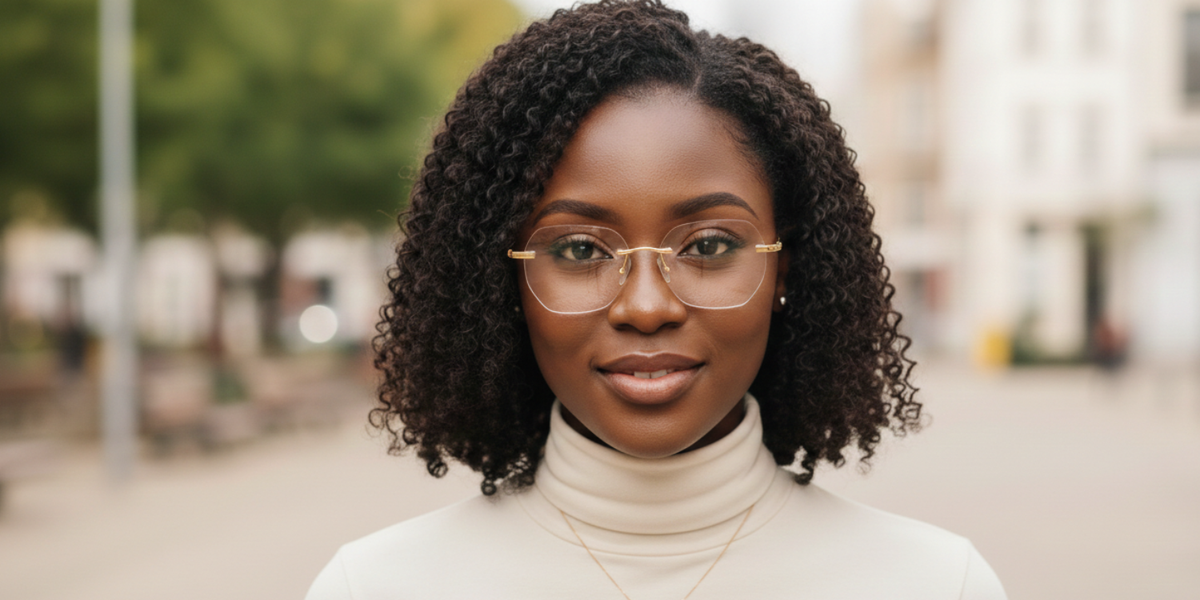 Rimless Cat Eye Premium Eyeglasses