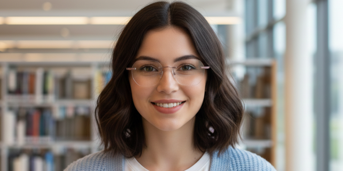 Rimless Cat Eye Premium Eyeglasses
