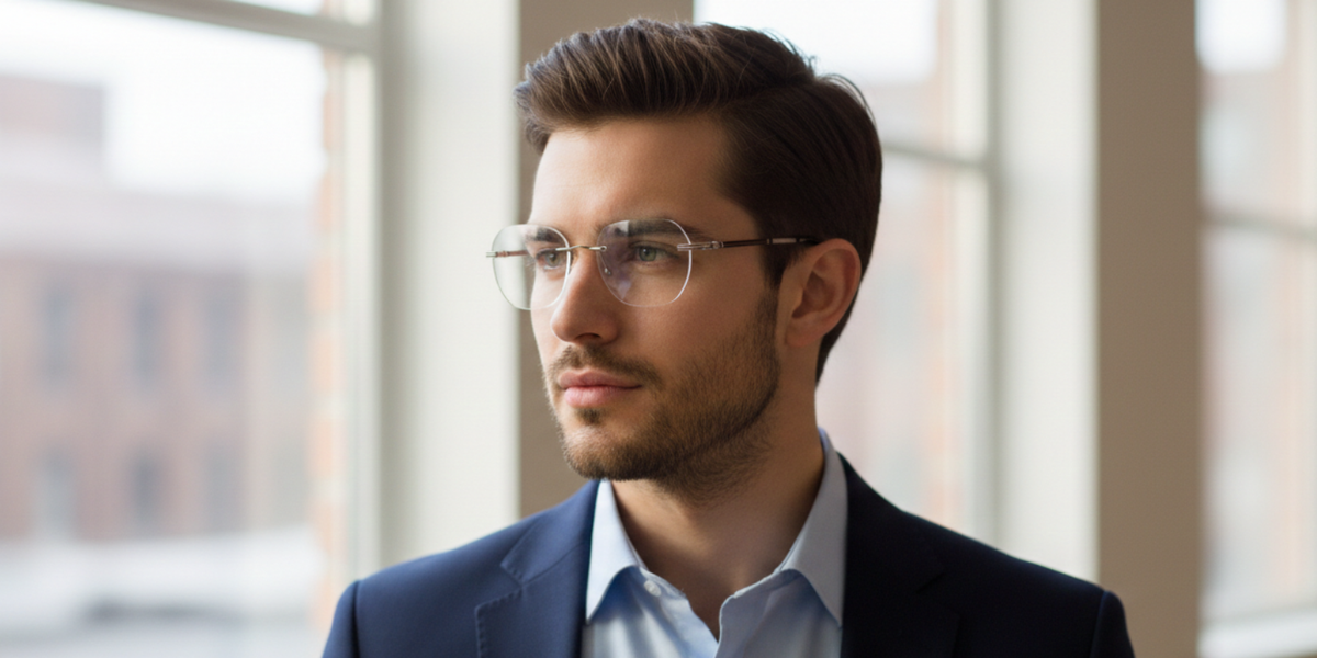 Rimless Cat Eye Premium Eyeglasses