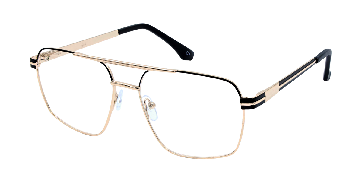Full Rim Double Bridge Square Classic Eyeglasses