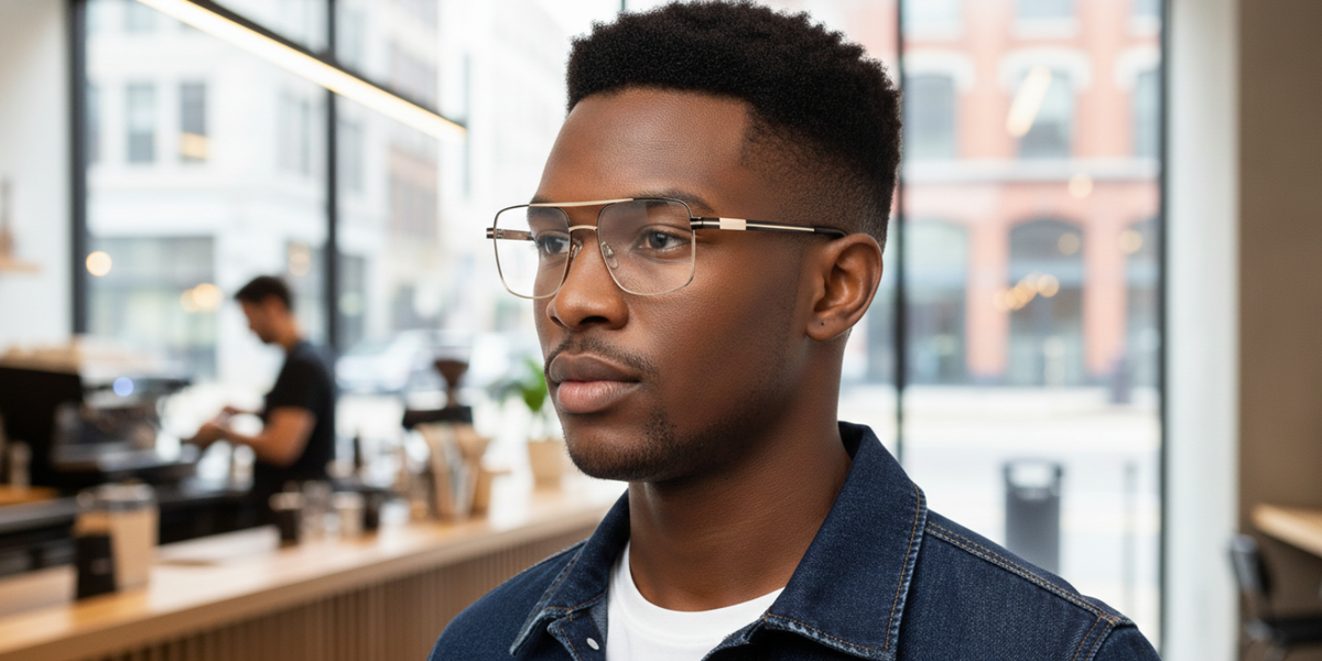 Full Rim Double Bridge Square Classic Eyeglasses