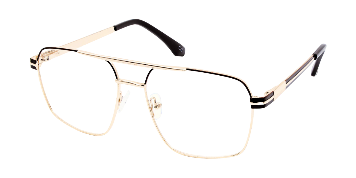 Full Rim Double Bridge Square Classic Eyeglasses