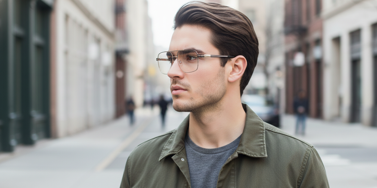 Full Rim Double Bridge Square Classic Eyeglasses