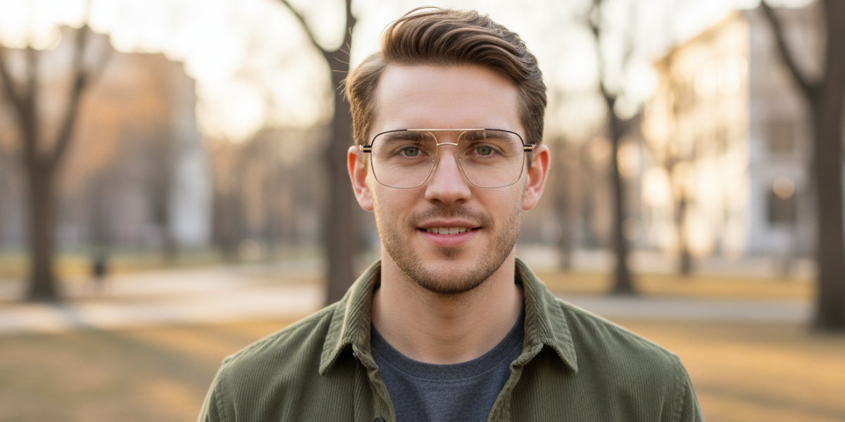 Full Rim Double Bridge Square Classic Eyeglasses