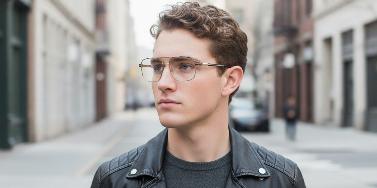 Full Rim Double Bridge Square Classic Eyeglasses