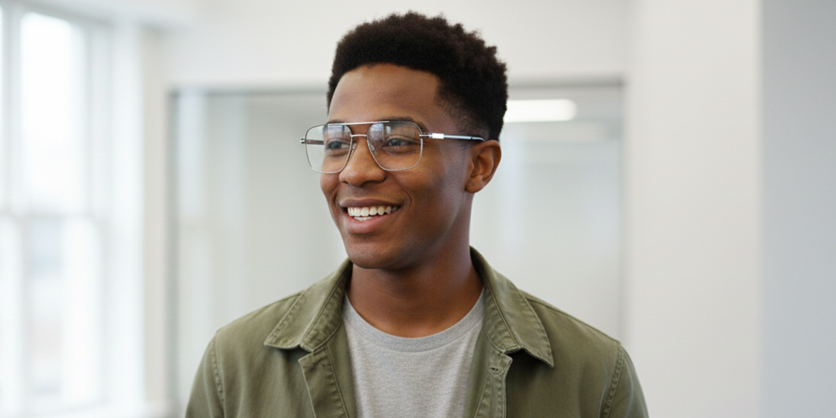 Full Rim Double Bridge Square Classic Eyeglasses