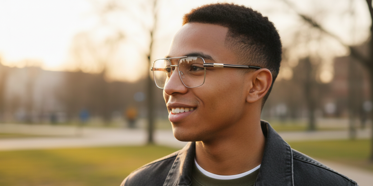 Full Rim Double Bridge Square Classic Eyeglasses