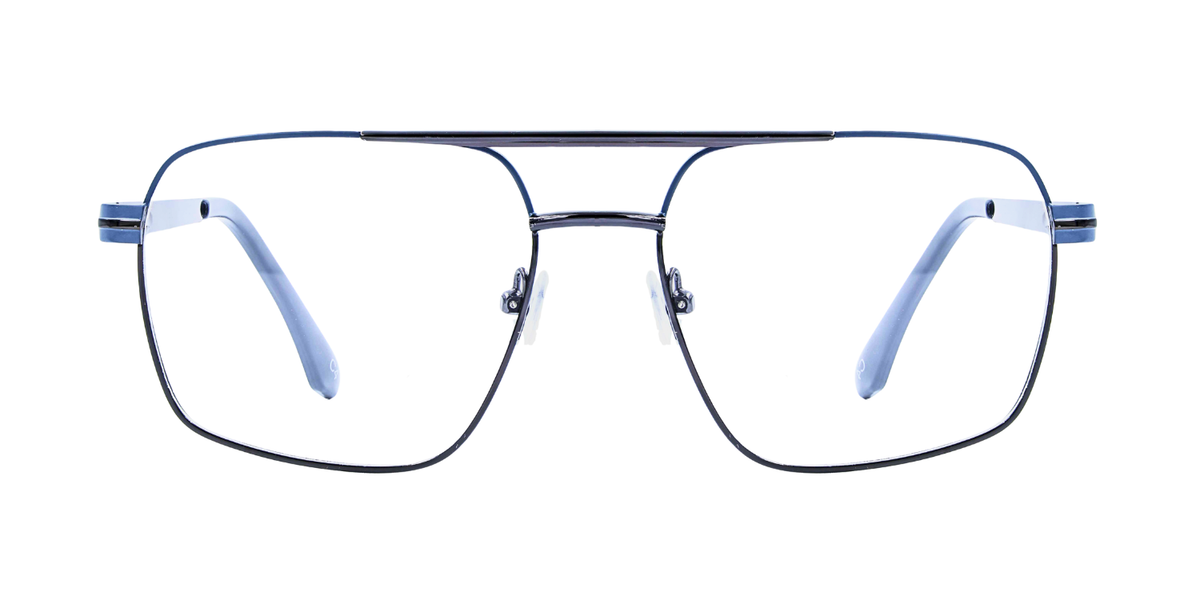Full Rim Double Bridge Square Classic Eyeglasses