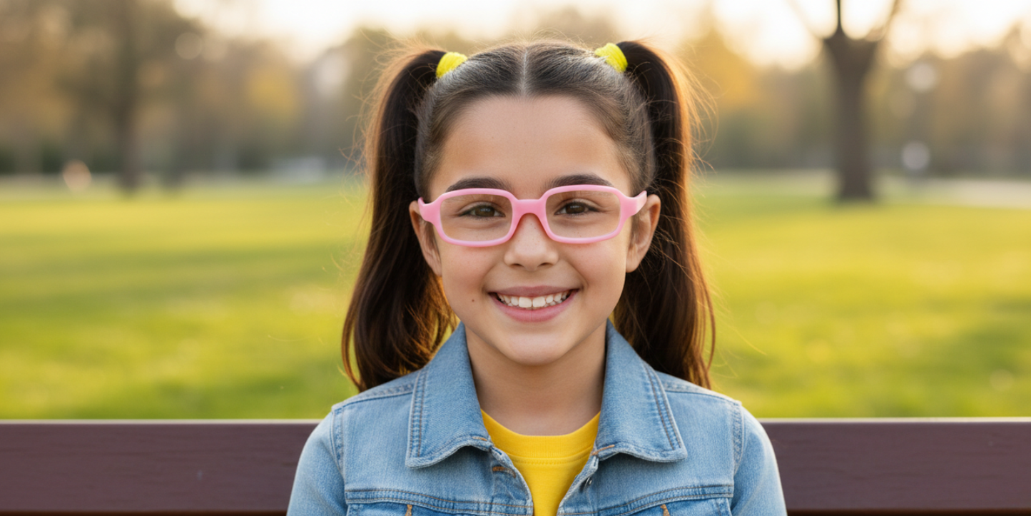 Full Rim Rectangle Magneto Classic Kids Eyeglasses