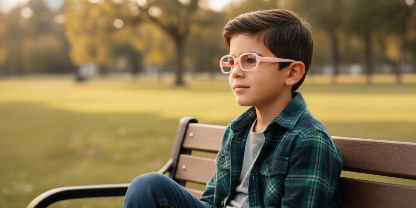 Full Rim Rectangle Magneto Classic Kids Eyeglasses