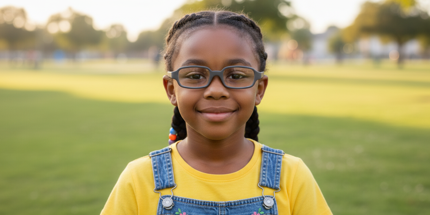 Full Rim Rectangle Magneto Classic Kids Eyeglasses