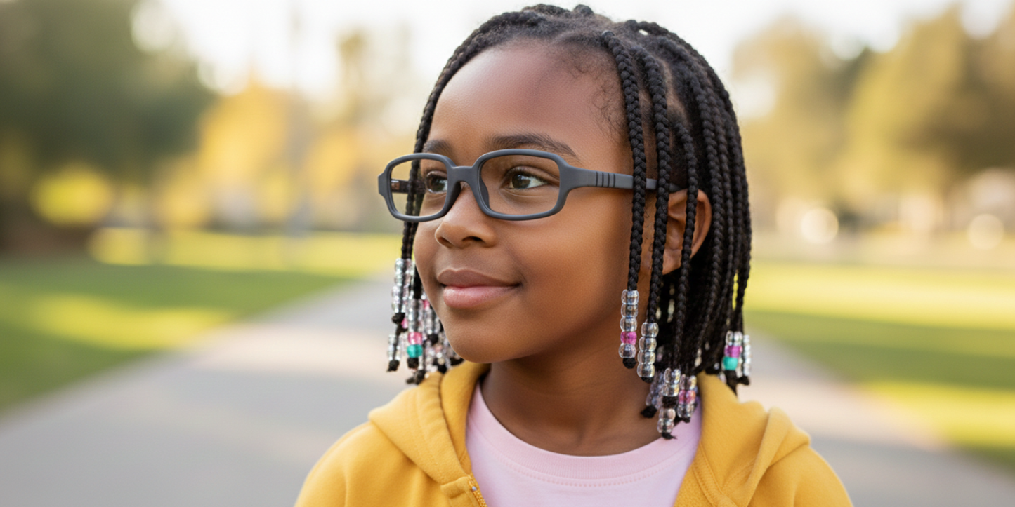 Full Rim Rectangle Magneto Classic Kids Eyeglasses