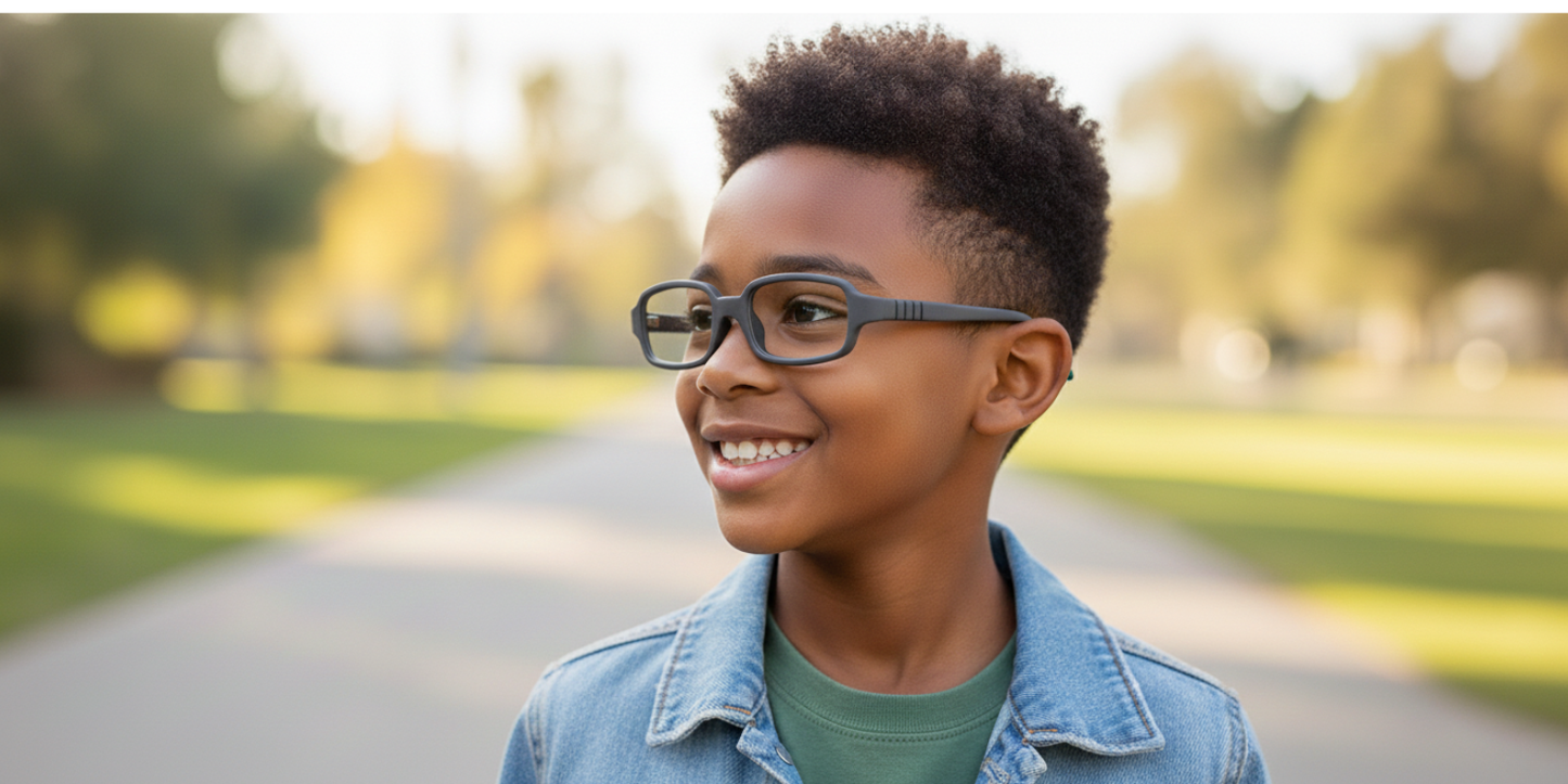 Full Rim Rectangle Magneto Classic Kids Eyeglasses