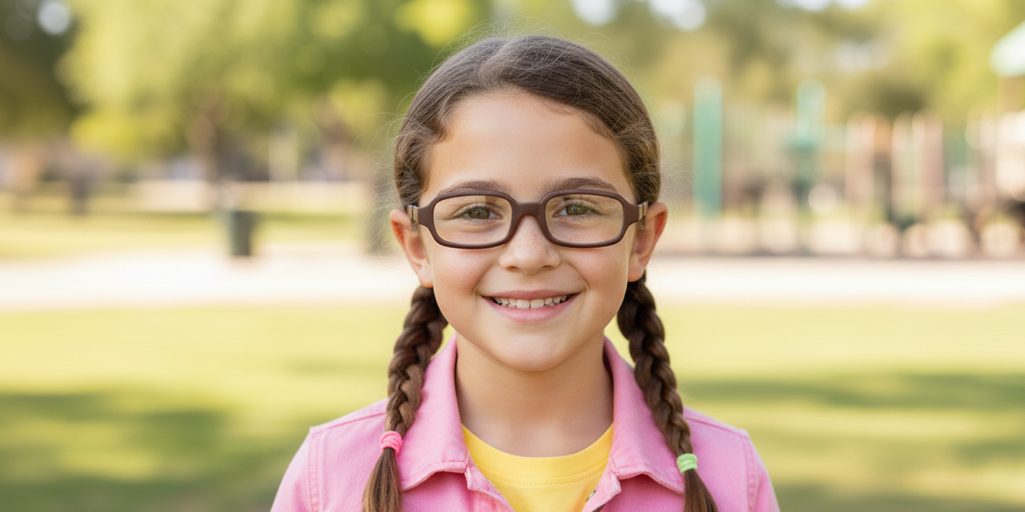 Full Rim Rectangle Magneto Classic Kids Eyeglasses