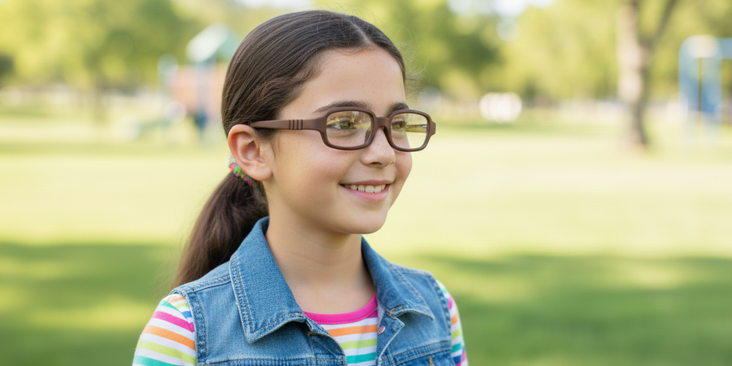 Full Rim Rectangle Magneto Classic Kids Eyeglasses
