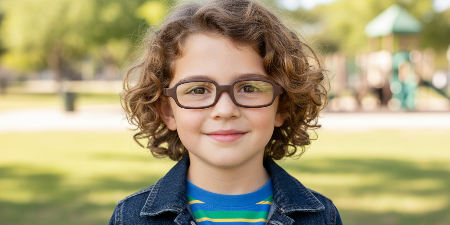 Full Rim Rectangle Magneto Classic Kids Eyeglasses