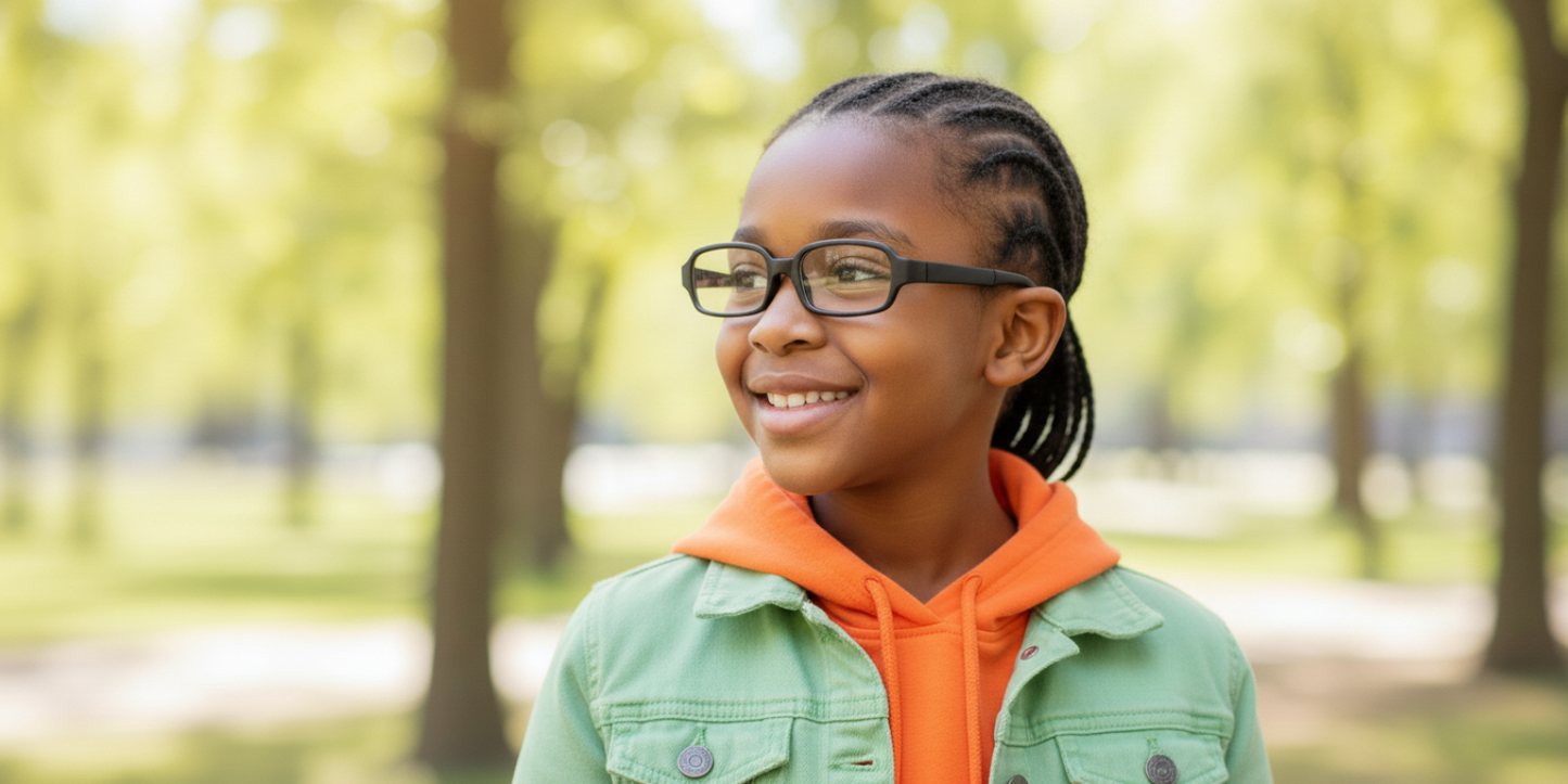 Full Rim Rectangle Magneto Classic Kids Eyeglasses