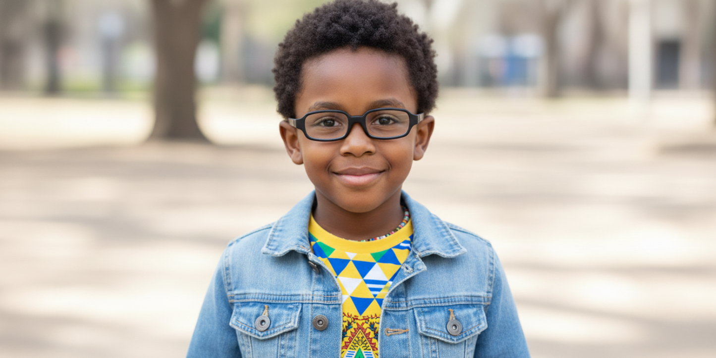 Full Rim Rectangle Magneto Classic Kids Eyeglasses