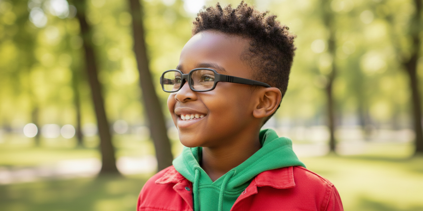 Full Rim Rectangle Magneto Classic Kids Eyeglasses