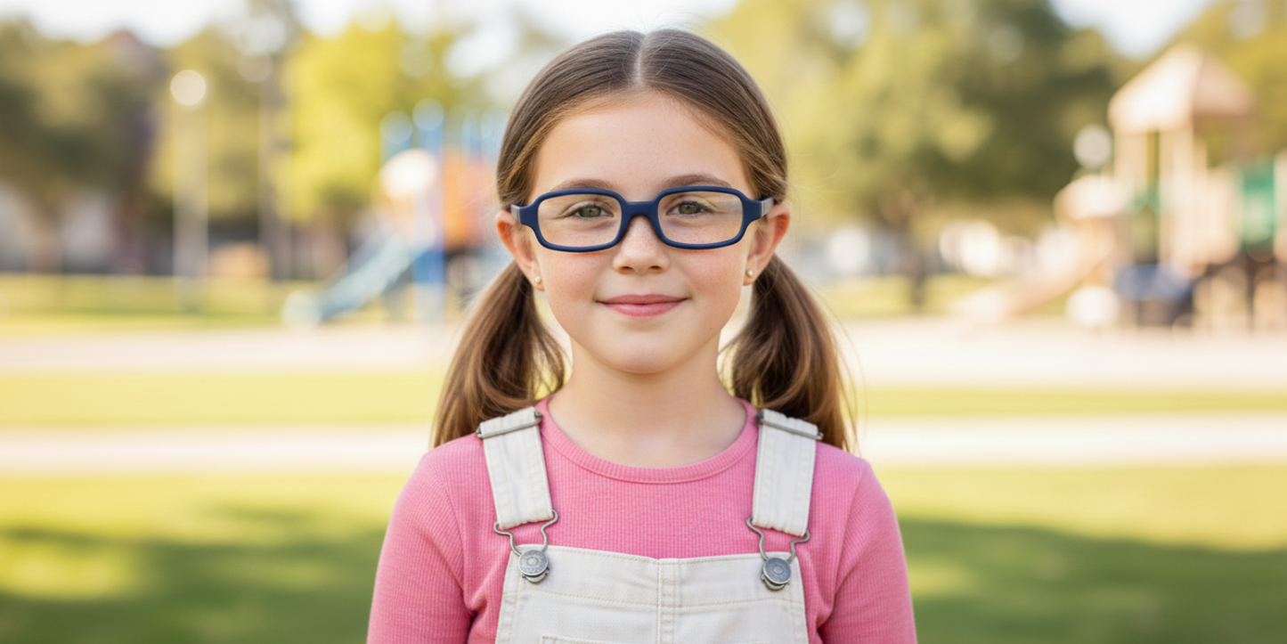 Full Rim Rectangle Magneto Classic Kids Eyeglasses