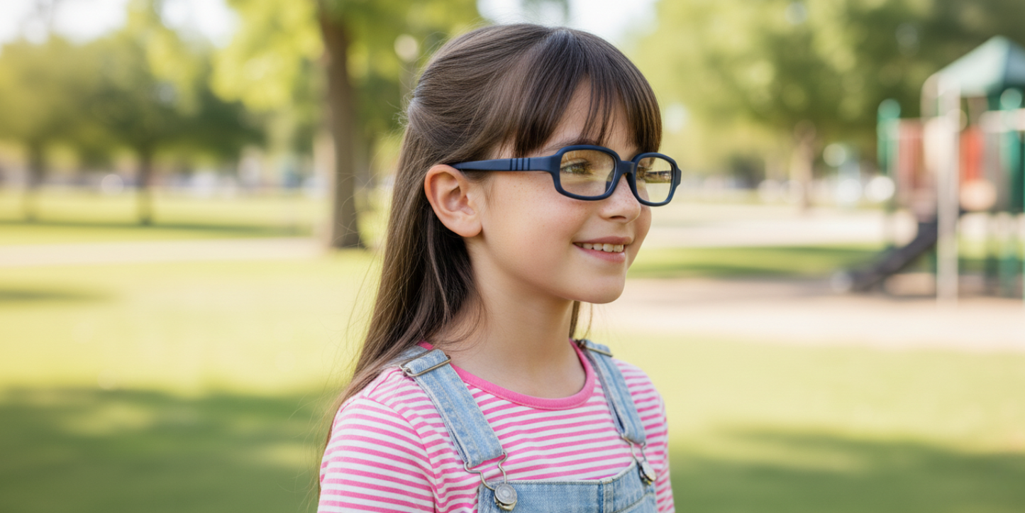 Full Rim Rectangle Magneto Classic Kids Eyeglasses