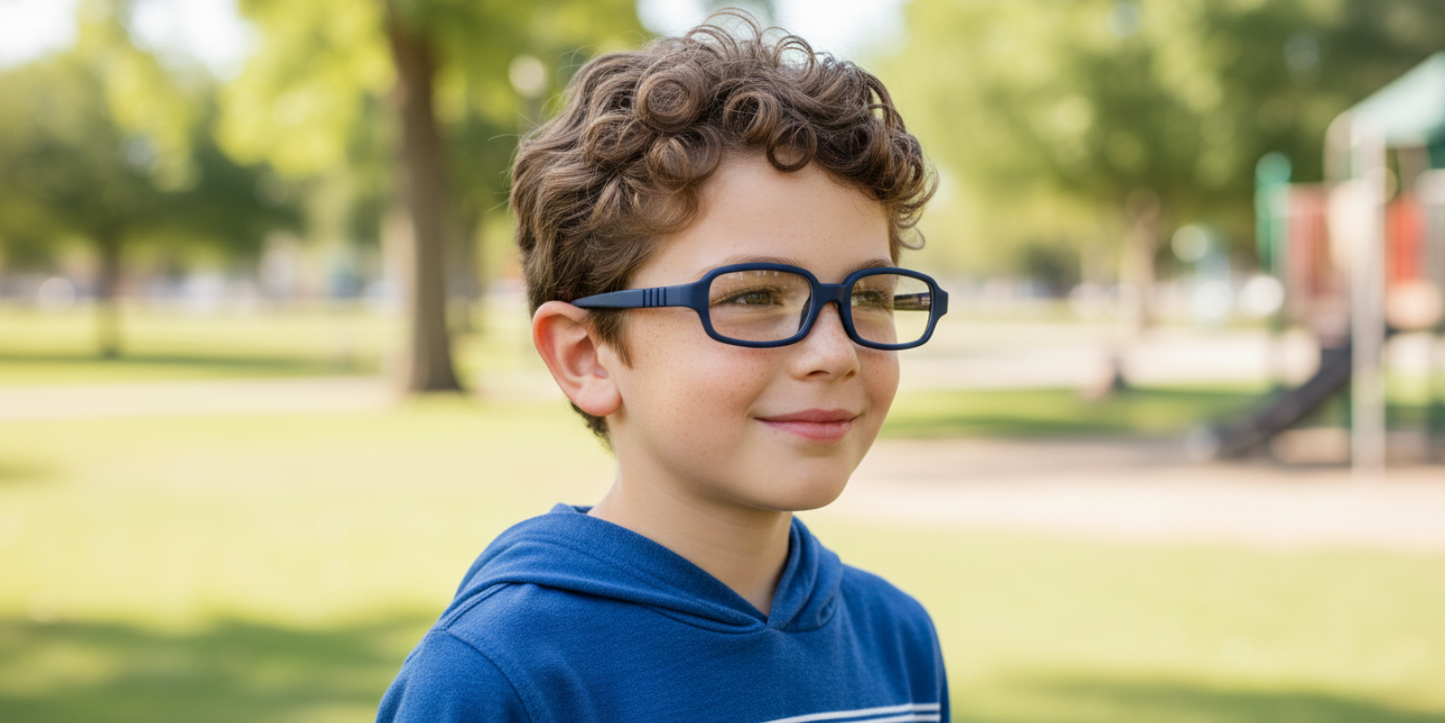 Full Rim Rectangle Magneto Classic Kids Eyeglasses