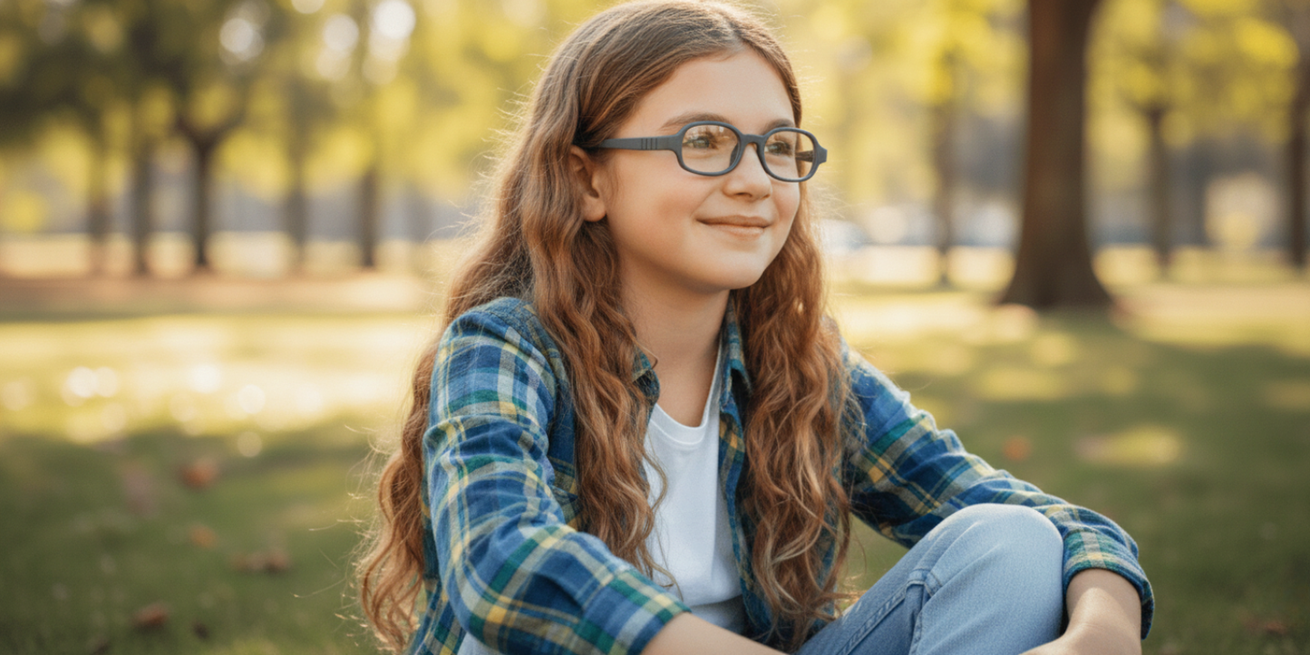 Full Rim Oval Magneto Classic Kids Eyeglasses
