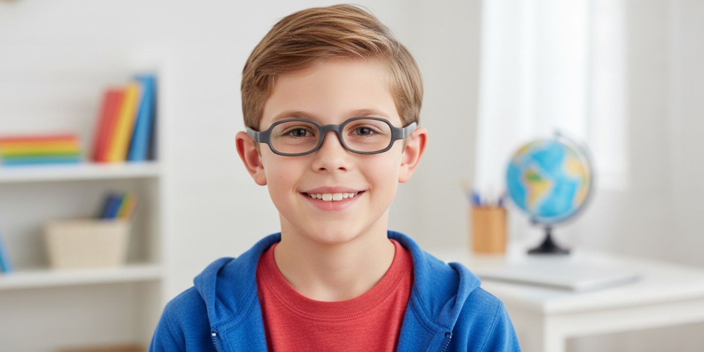 Full Rim Oval Magneto Classic Kids Eyeglasses