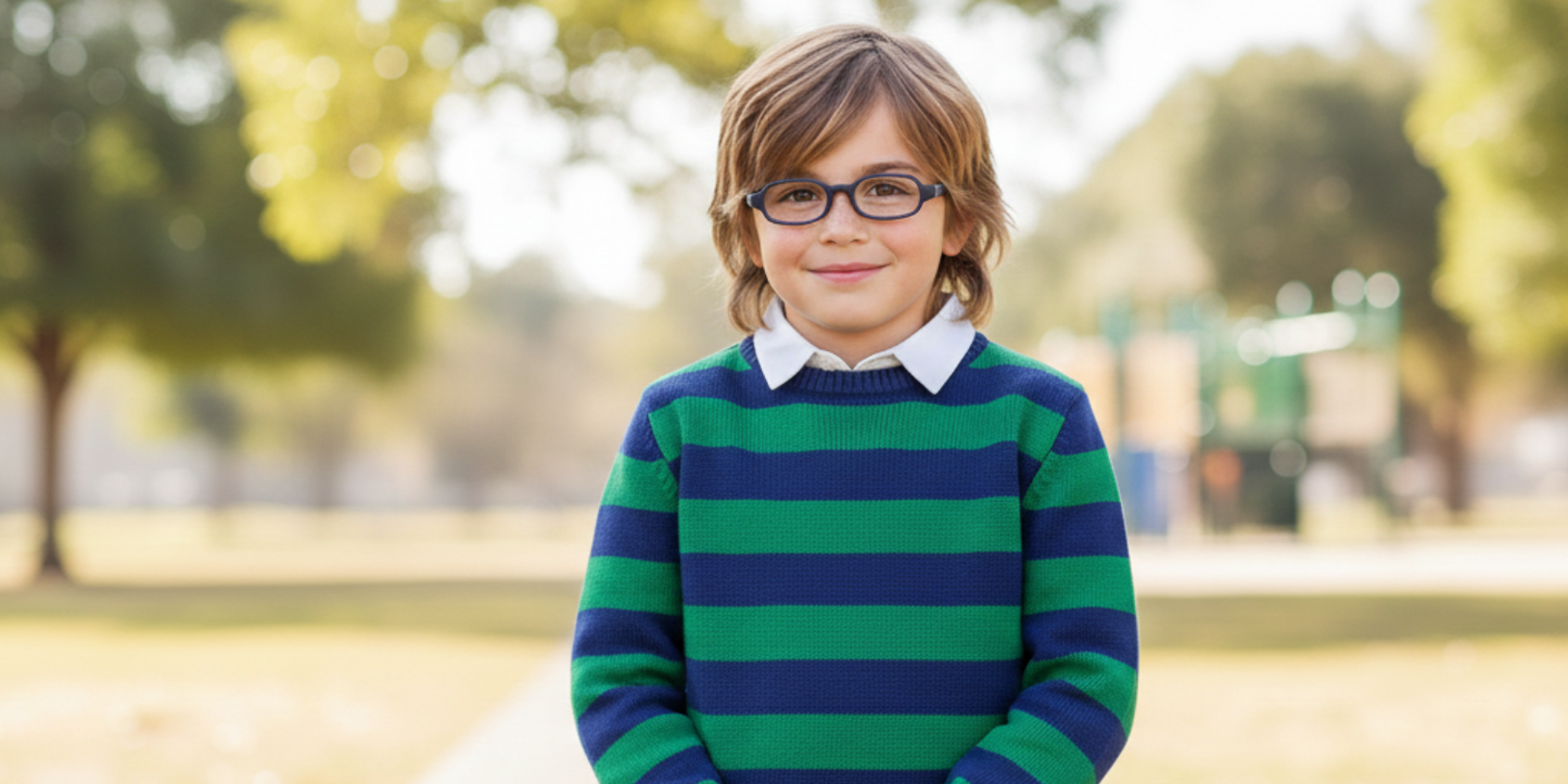 Full Rim Oval Magneto Classic Kids Eyeglasses